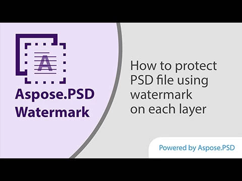 So schützen Sie Ihre PSD-Datei. Rastern und Wasserzeichen auf jeder Ebene hinzufügen